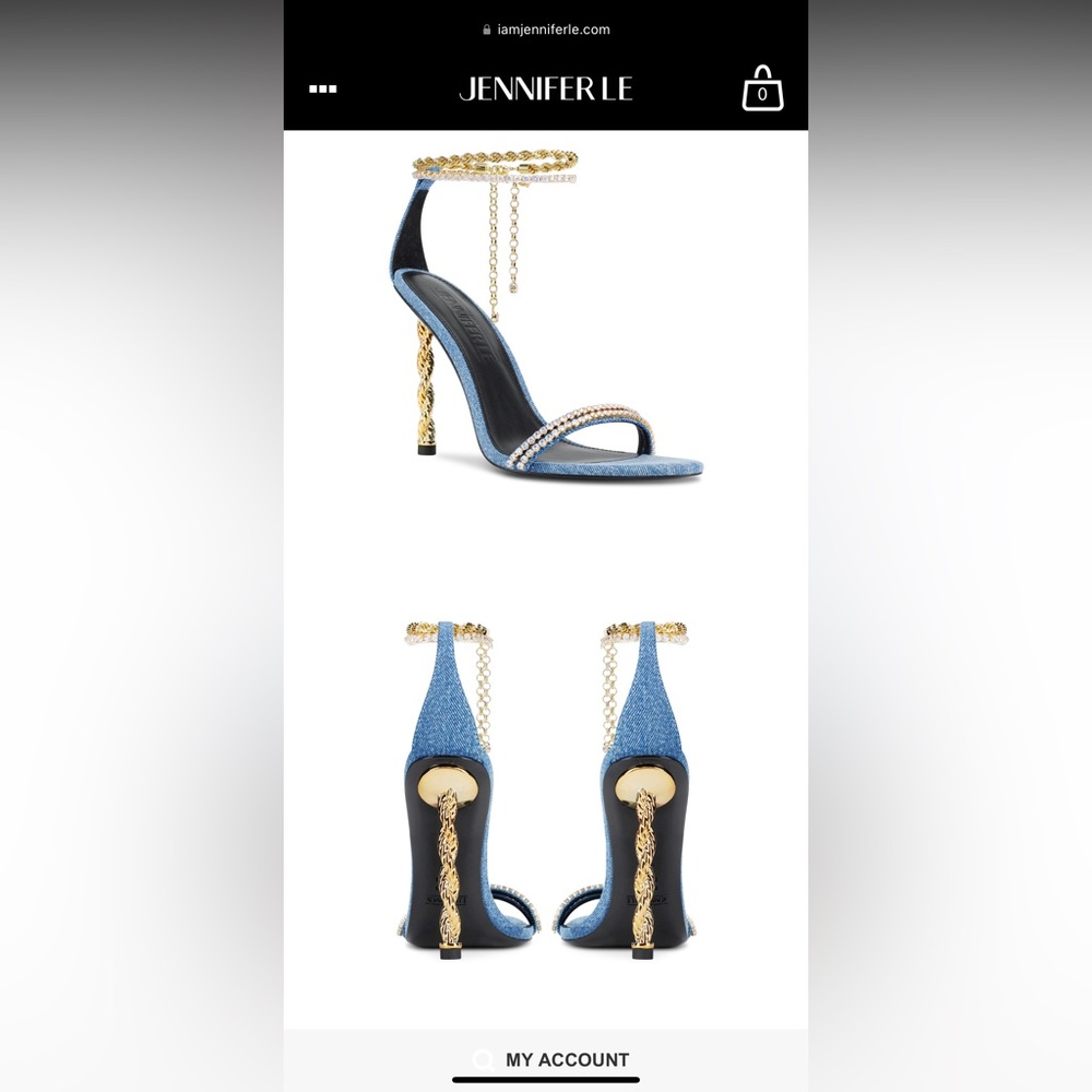 Jennifer le denim and gold